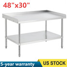     48 x30  Stainless Steel Prep Table Grill Tables Equipment W removable Backspla