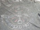 Vtg Affliction American Customs Men s Black Distressed Speed  Metal T Shirt L