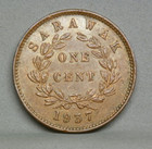 Sarawak 1937 1 Cent  Au