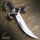10  Medieval Dragon Slayer Dagger W  Color Inlays And Full Edge Blade