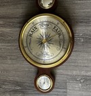 Vintage Airguide Compensated Barometer Thermometer Wood And Glass 37   l 12   w