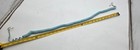 Vintage Blue 3 Wire Telephone Phone Coiled Cord Handset Curly   