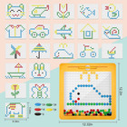 Large Educational Magnetic Drawing Board Doodle Game Colorful Beads For Kids
