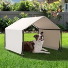 Outdoor Dog Shade Tent 4 x4 x3 3ft Waterproof Canopy For Large Pets Creamy White