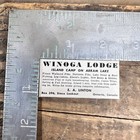 1952 Winoga Lodgeisland Camp On Abram Lake Vintage Print Ad Ontario Canada