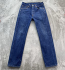 Vintage Levis Jeans Mens 33  fits 32x33  Blue Long 501 Straight Made In Usa