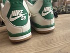 Nike Sb Air Jordan 4 Skate Shoes White green Us 10 5