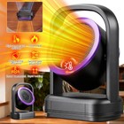 500w Electric Small Space Heater mini Portable Heaters Fan adjustable Thermostat