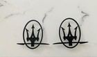 Maserati Side Emblem Matte Black