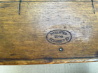 Antique 1889 Singer Sewing Machine Oak Wood Folding Puzzle Box With Attachments