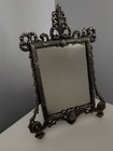 Vintage Vanity Mirror Silver Table Top Art Nouveau Style