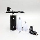 Cordless Nano Spray Barber Nails Hair Makeup Air Compressor Kit Mini Airbrush