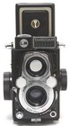 Vintage Yashica 44 Lm Tlr Camera Brown For 127 Film 4x4cm Nottested W  Case   H