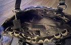 Coach F19675 Gallery Optic Signature C Tote Black Silver Jacquard