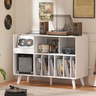 Large Record Player Stand 48  turntable Stand With Storage Vinyl Record Holder