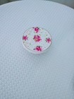 Vintage Porcelain Rose Floral  Mini - Cup Cake Stand - 2 1 4 Inches Tall