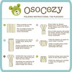Osocozy Extra Thick Cotton Prefold Cloth Diapers Preemie Newborn Sizes 12 Pack