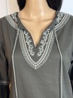 Western Boho Bell Sleeve Embroidery Tunic Top Size Large - Nwt