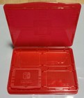 Nintendo Switch Travel Case 4 Game Cartridge Holder Red And or Microsd Card Case