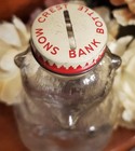 Vintage 7 1 4  Snow Crest Beverages Salem Mass Clear Glass Bear Bottle Bank Rare