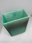 Vintage Green Brown Drip Glaze Tall Planter Vase Mcm  Read