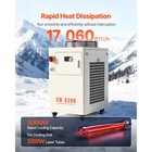 Uimoso Industrial Water Chiller 17060 Btu h Cooling System Compressor 18 5gpm