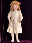 Huge Antique German 36  Franz Schmidt 85 Bisque Head Doll