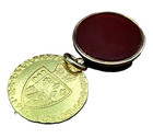 1788 Great Britain Gold Guinea Coin Locket Bezel With Gemstone Back