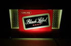 Vtg 1950s60s Carling Black Label Beer Lighted Sign Cash Register Topper Light