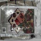 Latch Hook Kit Vintage Christmas Tree Skirt Herrschners Poinsettia Star Pattern