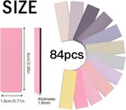 84pcs Magnetic Bookmarks Book Mark  12 Colors Magnet Bookmark Multi-coloured 