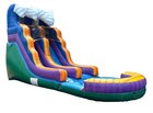Marble Wave 15 Foot Inflatable Water Slide   Commercial 1 5hp Blower