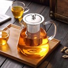 Glass Teapot With Removable Infuser  Stovetop Safe Tea Kettle  Tea Diffuser