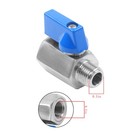 Mini Ball Valve 316 Stainless Steel 1 4  Npt Male    1 4  Npt Female 2pcs