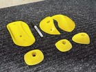 Set Of 6 Used Yellow Rock Climbing Holds  Please See Pictures For Condition 