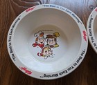  2  1995 Vintage Kellogg Rice Crispys   Tony The Tiger Plastic Cereal Bowls  