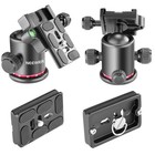 Neewer Tripod Ball Head 360 Pan Arca Qr Plate 1 4 3 8 Mount