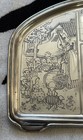 Charming Antique Sterling Silver Nursery Rhyme Mother Goose Baby High Chair Tray
