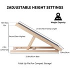 27 5 adjustable Folding Portable Wooden Pet Ramp For Dogs And Cats For Bed Couch