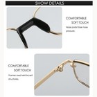 New Reading Glasses No Line Progressive Clear Lens Retro Square Frame Bifocal