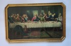 Gold Framed The Last Supper Jesus   Apostles Wall Art Print W  Light  32    X 21   