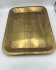 Vintage Brass Tray Rectangle Decorative Ornate Edge Serving Tray