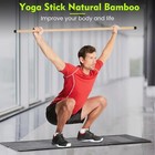 Yoga Stick  5ft Exercise Stick For Mobility  Stretching Stick With Non-slip Ends