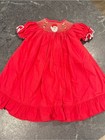 Smocking Beauty 12 Month Santa Christmas Dress Baby Girl