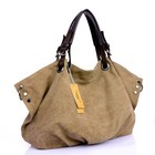 Women Canvas Messenger Bags Female Crossbody Bags Solid Shoulder Bag Handbag 