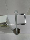Free Standing Toilet Paper Roll Holder Stand Tissue Roll Chrome 23 5  Tall W3
