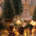 36 Pcs Green Votive Candle Holders- Green Glass Candle Holders Tea Lights Candle