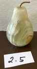 Pear Onyx Marble Stone  Sculpture New Vtg Hand Carved 2 5 Inch