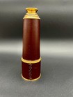 12x Brass Spyglass Telescope Leather Wrapped Nautical 17  Extendable
