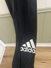 Adidas Women s Black Solid Logo Ankle Leggings  Size M Regular Athleisure